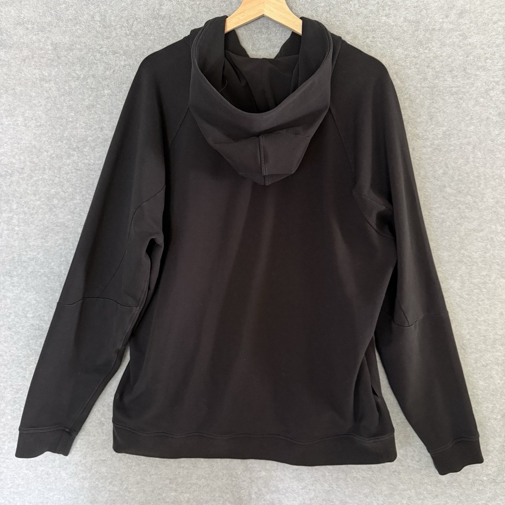 Lululemon Mens City Sweat Pullover Hoodie Black Size 2XL Gym Work Run Athleisure - Picture 2 of 9
